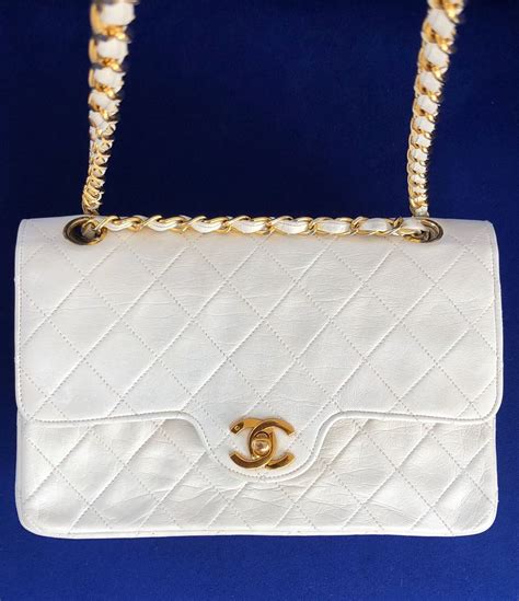 vintage chanel white bag|vintage chanel trademarked handbags 1960s.